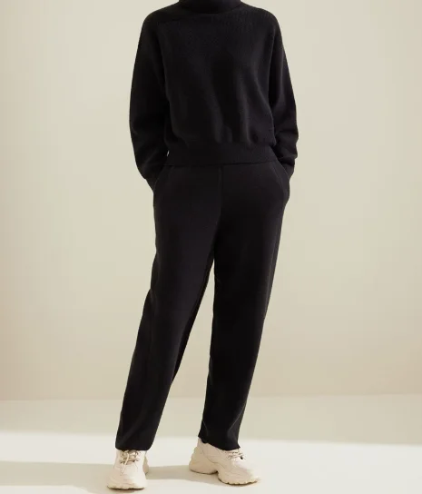 Bat Sleeve Pure Cashmere Jacket New Winter Loose High Collar Knitwear
