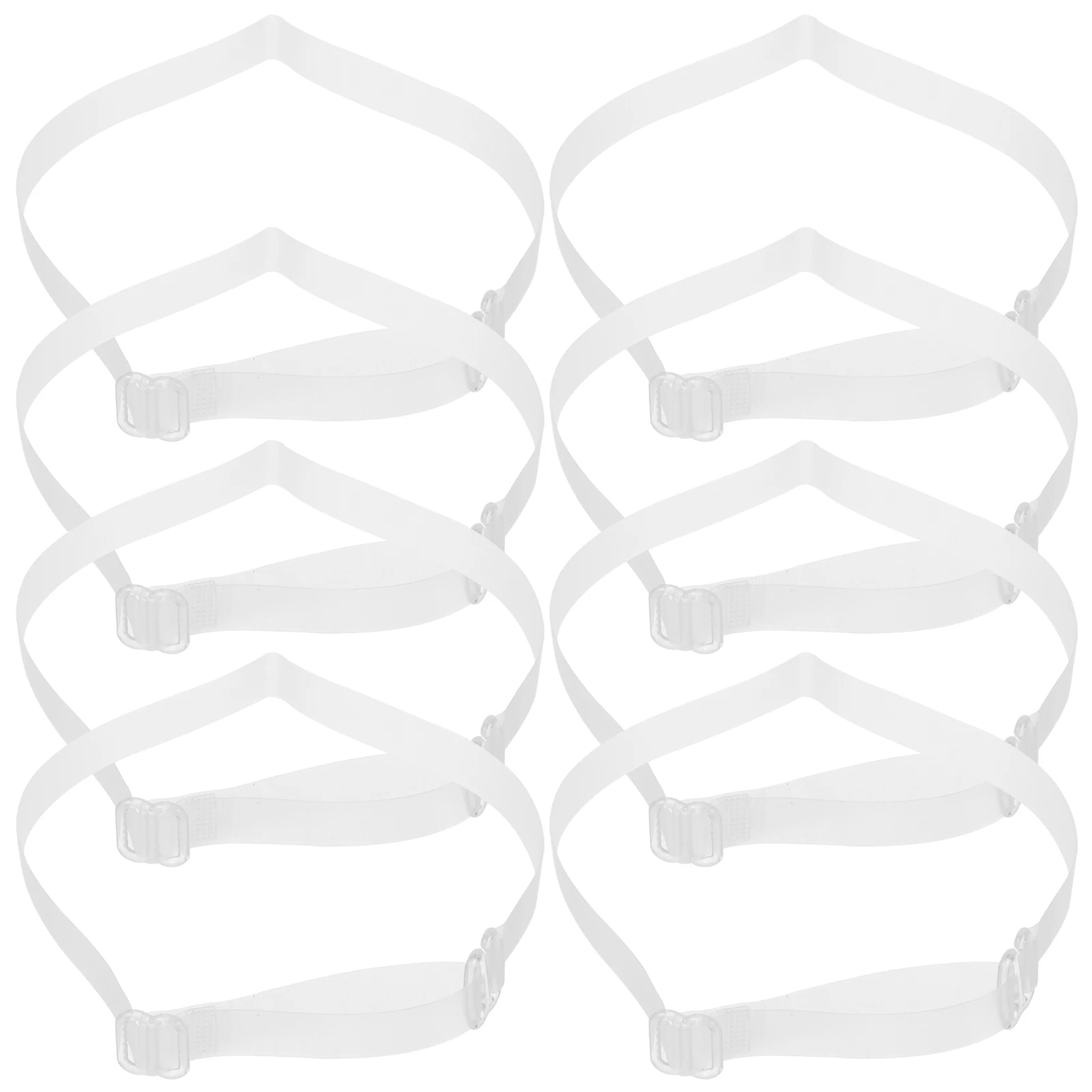 

8 Pcs Heels Straps Transparent Tpu Detachable Shoelace 10mm Triangle Bands Adjustable Shoes Straps Shoe Accessories
