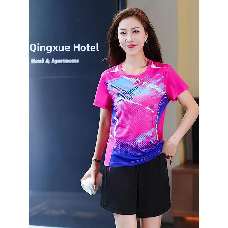 Outdoor Quick Dry Camouflage Short Sleeve T-Shirt Women's Fitness Sports Running Hiking Breathable Loose Fit Casual Style