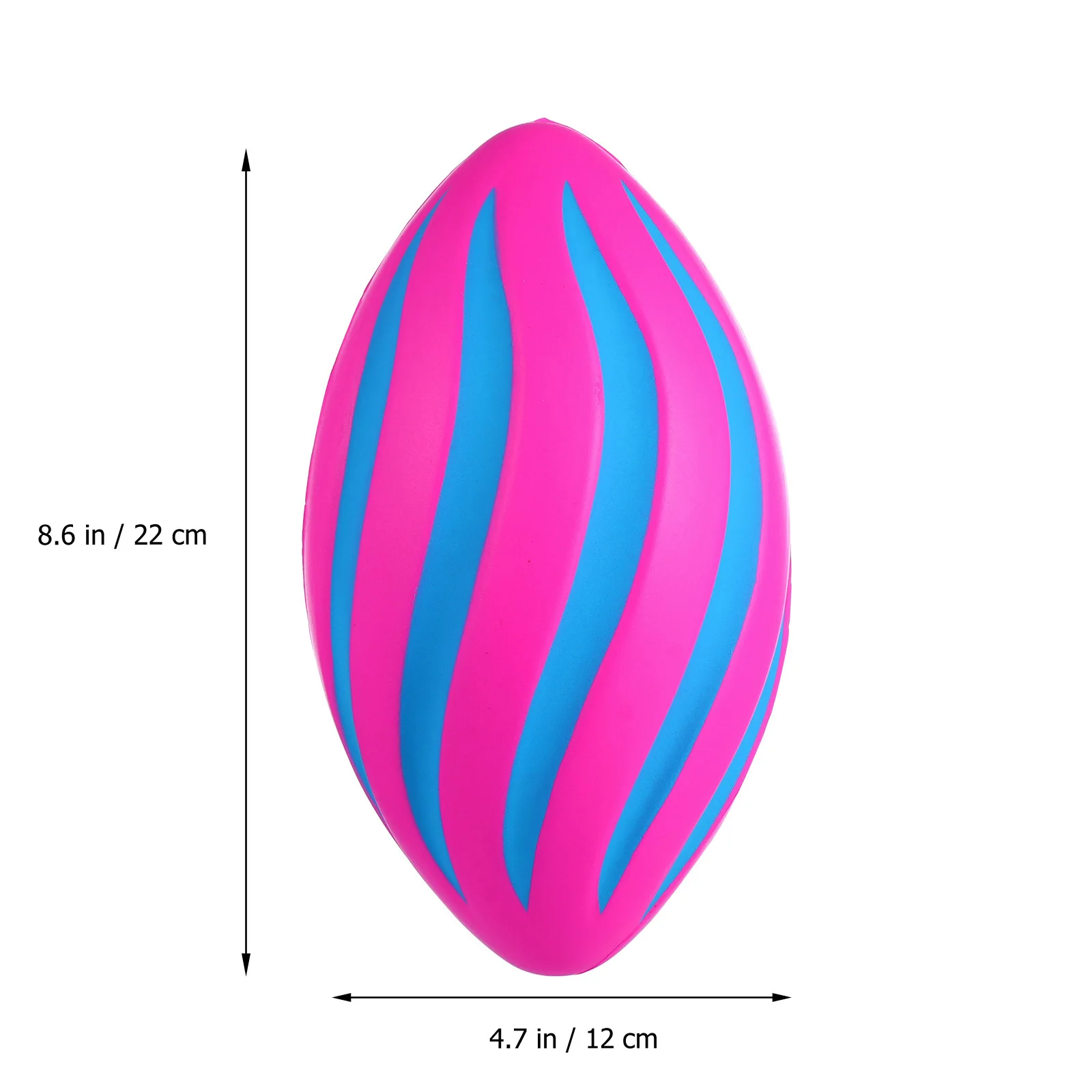 ラグビートレーニングボールスクイーズリリーフおもちゃリラックスボールトルネード型スクイーズPU