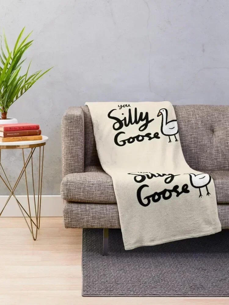 You Silly Goose Throw Blanket Stuffeds Sofa Quilt Decorative Throw Hairy Blankets