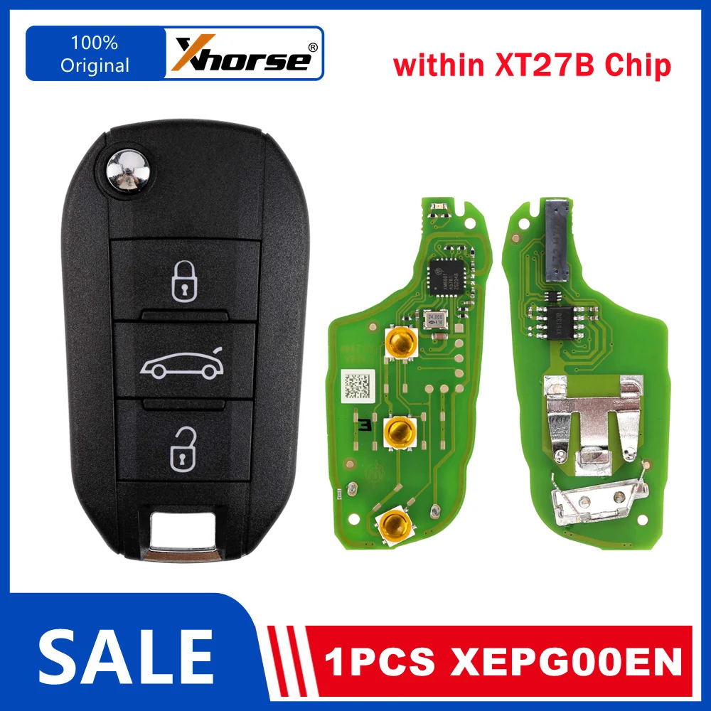 1 Piece XHORSE XEPG00EN Super Remotes within XT27B Super Chip Special PCB with Smart Key Shell 3 Button English Version for VVDI