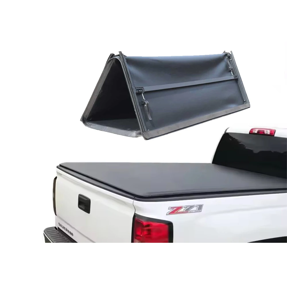 

Custom Pick up Truck Soft Vinyl Tri Fold Locking Tonneau Cover for 09-14 Ford F150 5.5 6.5ft Truck Bed