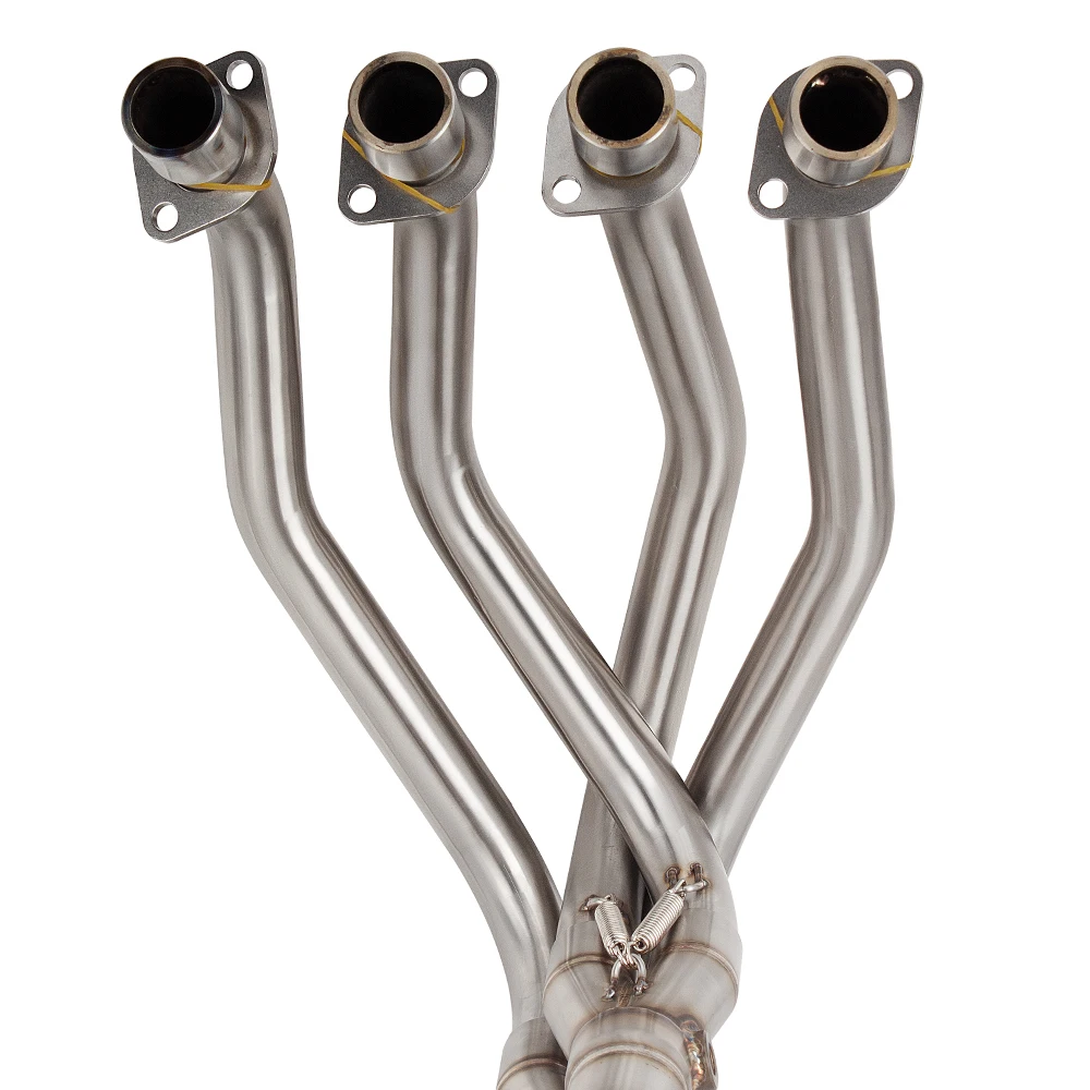 دراجة نارية العادم الجبهة وصلة الأنابيب لكاواساكي نينجا ZX4R ZX4RR 23-25 الفولاذ رأس أنبوب اختياري الأصلي أو 51 مللي متر واجهة