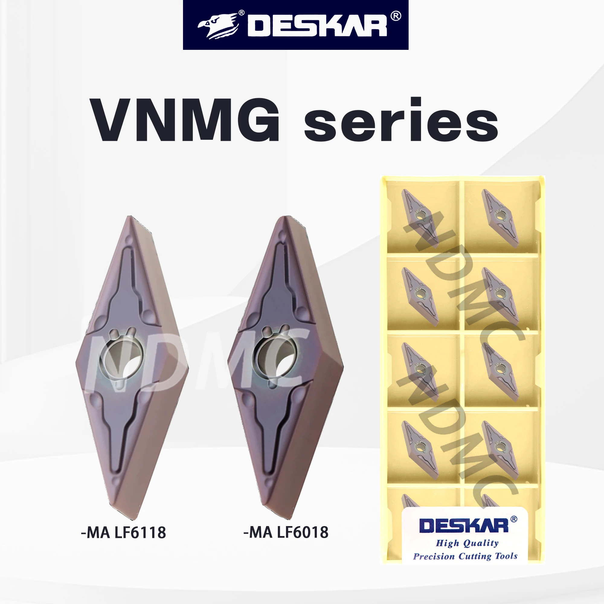 VNMG160404/160408-MA LF6018 Numerical Control Lathe Stainless Steels Turning Tools Rhombus Outer Circle Inner Hole Turning Blade