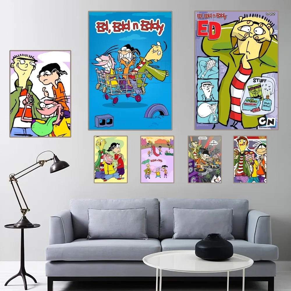 Ed, Edd n Eddy Poster Home Room Decor Aesthetic Art Wall Painting Stickers