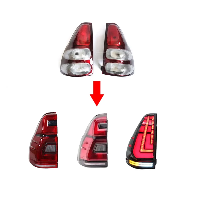 Auto lighting system prado 120 LED tail light taillamp for Toyota landcruiser prado taillight FJ120 2003-2009 tail lamp