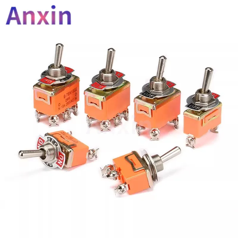 

SPST DPDT Toggle Switch 2 3 Position Latching on-off on-on on-off-on E-TEN1021 1122 1221 1321 Power Button Switch 250V 15A