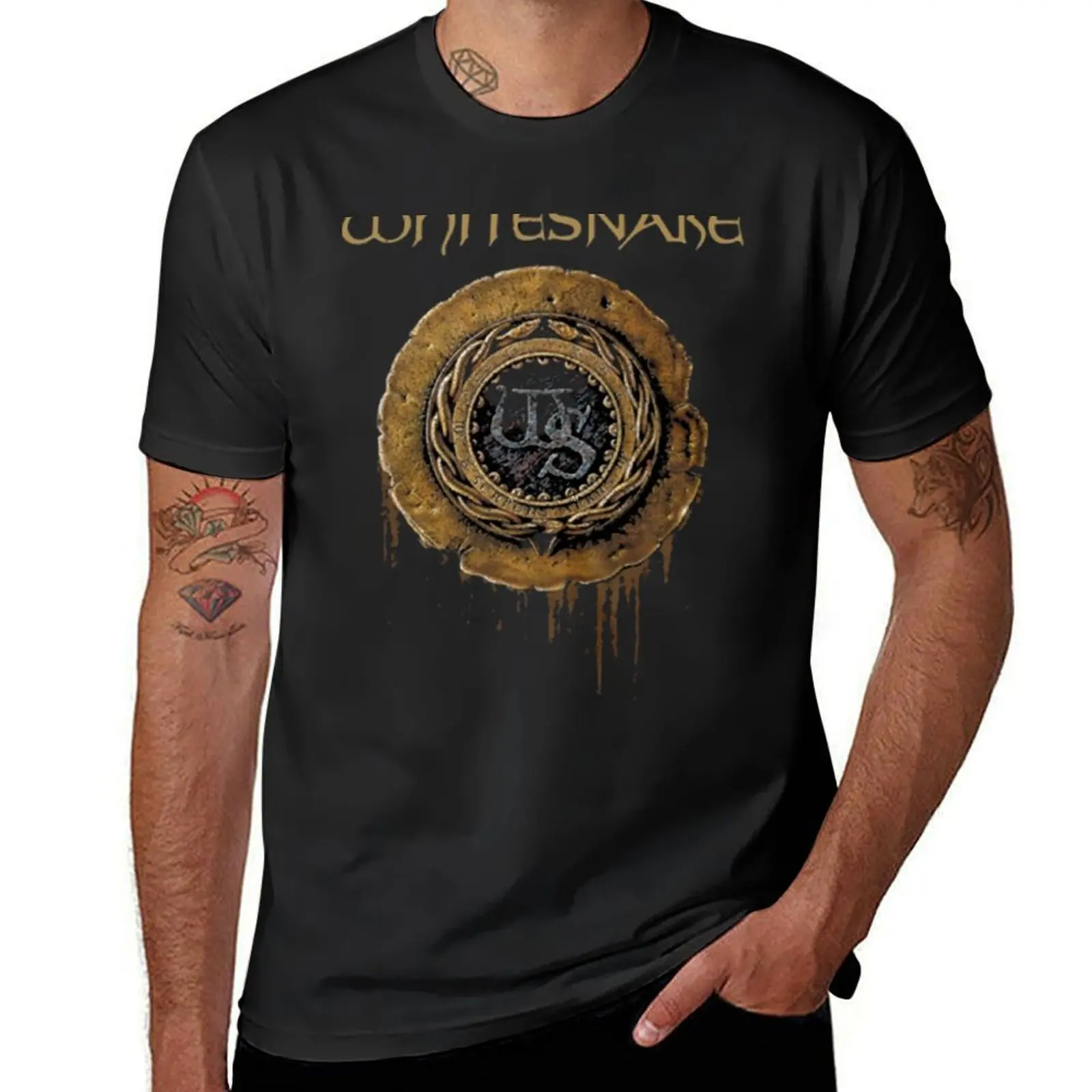 Whitesnake logo The old Whitesnake Whitesnake logo brand T-Shirt cute tops funnys sublime black t shirts for men