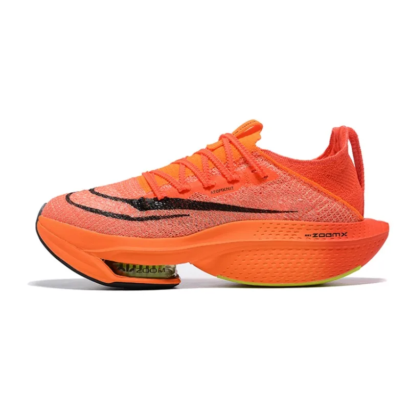 

Nike ZoomX AlphaFly NEXT% 2 Orange Black Fashion Mesh Carbon Plate Non-slip Wear-resistant Cushioning Men Women Running Shoes