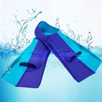Silicone Swimming Fins Men's Training Duck Palm Swimming Shoes Adult Snorkeling Frog Shoes Children's Diving Flippers