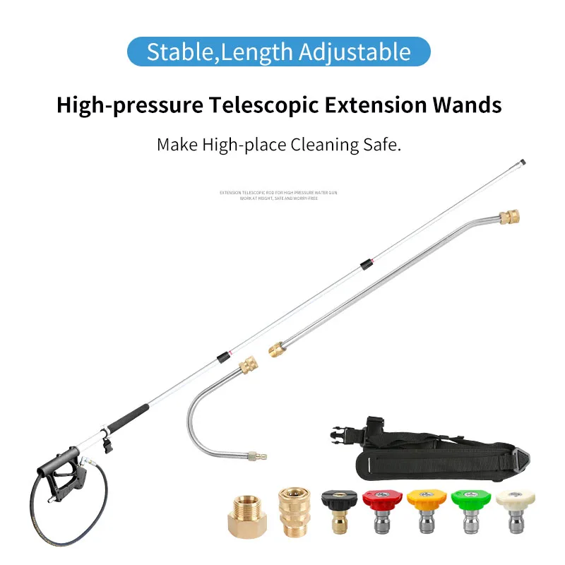 Telescopic Extension Spray Wand Pressure Washer Telescopic Sprayer Lance Gutter Cleaner