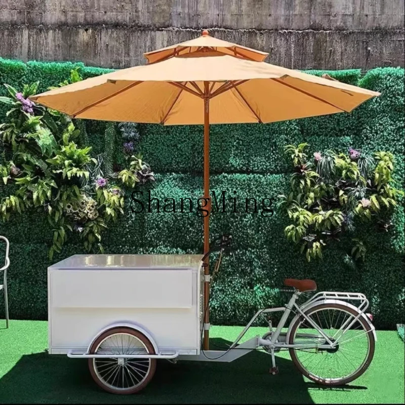 

ZYY modern simple float shopping mall store tasting car three-wheeled stall car