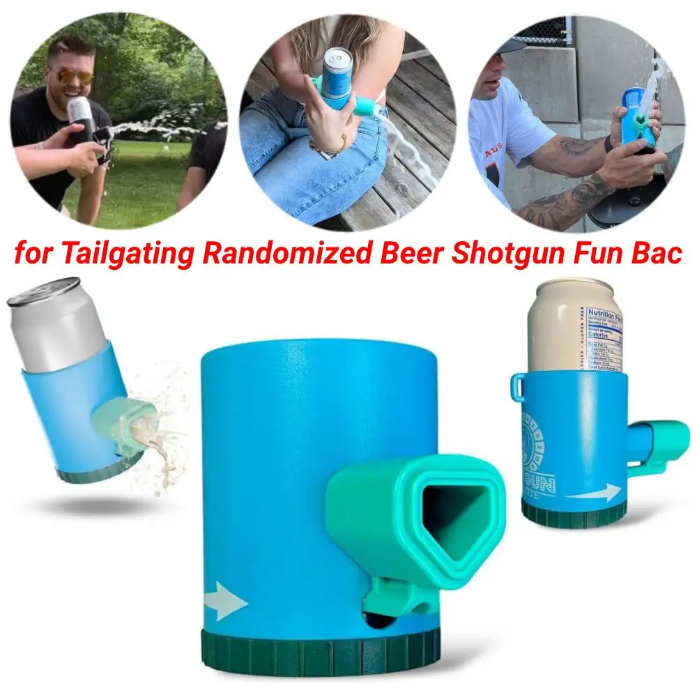 Shotgun Roulette Drinking Game for Tailgating Randomized Beer Shotgun Fun Bac Roulette Twist-and-Pass Party Game