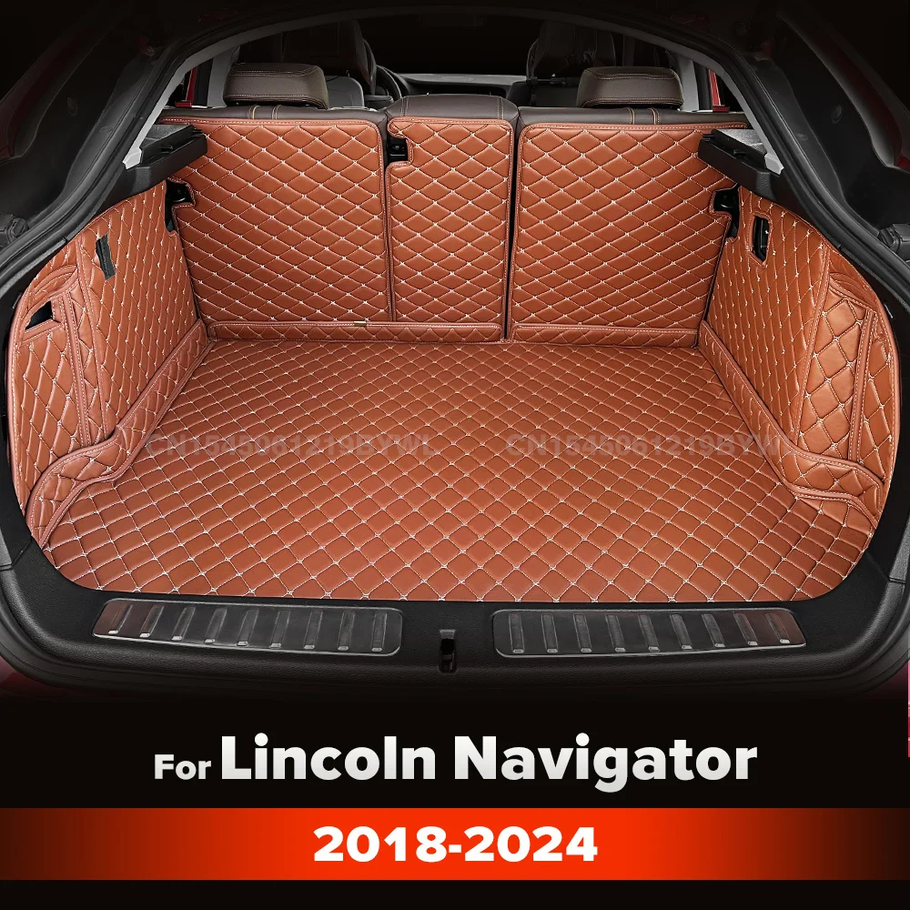 

Для Lincoln Navigator SUV 2018-2024 2023 22 21 20 19 автоматический коврик для багажника с полным покрытием, автомобильный багажник, аксессуары для интерьера