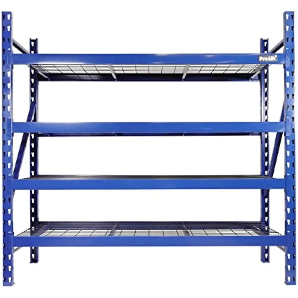 

2023 Pro-Lift Garage Storage Shelves - Heavy Duty 4-Tier Adjustable Metal Wire Shelving Units with 8000 Lbs Total Capacity