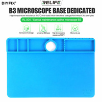 Microscope B3 Base Desk Mat Heat Insulation Silicone Pad Maintenance Platform For Microscope BGA Soldering Repair Station Tool