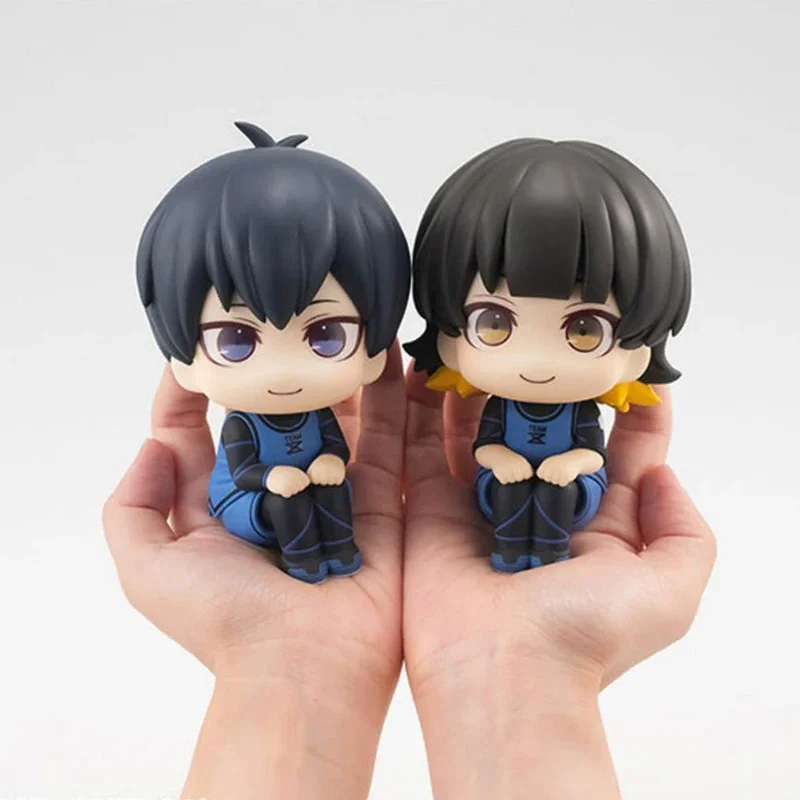 10cm Isagi Yoichi Doll Blue Lock Action Figures Q Version Chigiri Hyoma Bachira Meguru Nagi Seishiro Figure PVC Ornament Toys