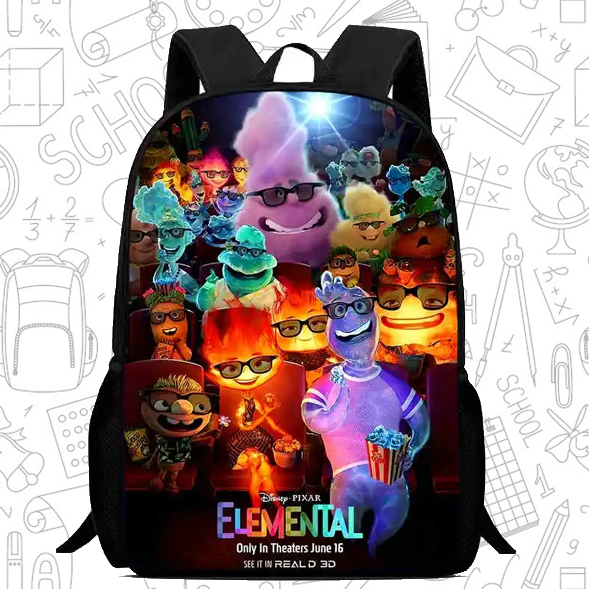 

Mochila School Backpack,Cartoon ElementTal School Bags for Girls Boys,Durable &Light Weight Kids Backpack for Kindergarteen