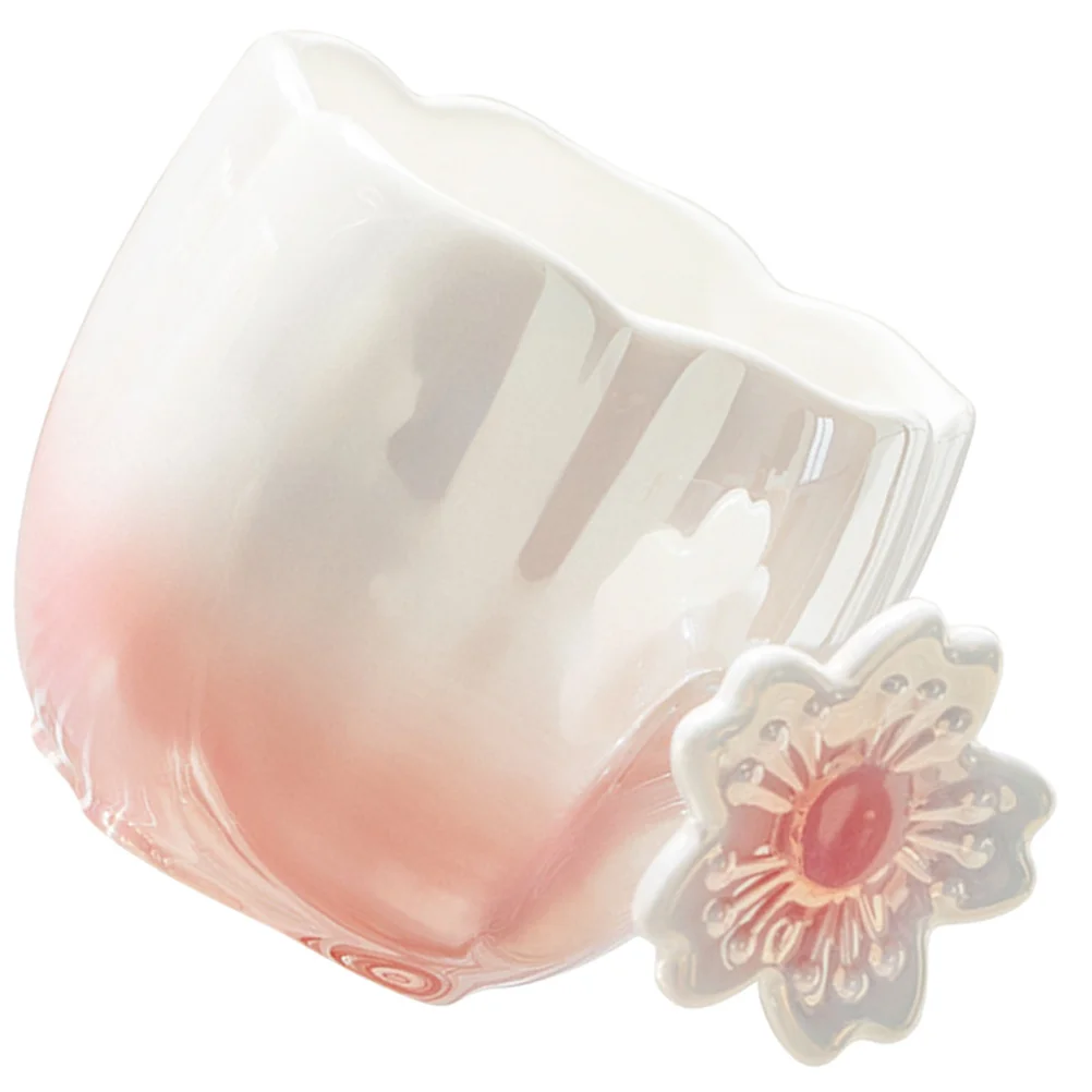 

Ceramic Pattern Coffee Mug Electroplated Glaze Polished Decorative Breakfast Cup Heat Resistant Office Water Mug