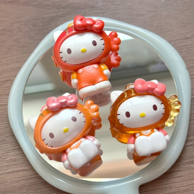 Nuovo disponibile autentico Hellokitty Joyful Encounter Koi Cute Bean Hello Kitty Blind Box Mini fatto a mano carino decorazione ragazza regalo