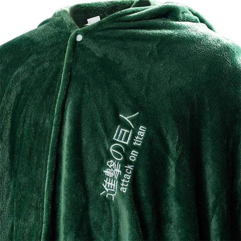 Cosdea أنيمي هجوم على تيتان تأثيري حلي عباءة بطانية أجنحة الحرية الكشفية كيب بطانية قطيفة Shingeki No Kyojin Flann72b