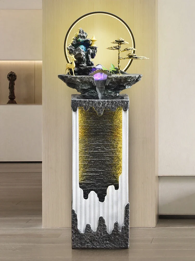 Rockery Fountain Hallway Flowing Water Ornaments Living Room Office Large Floor Ornaments Home