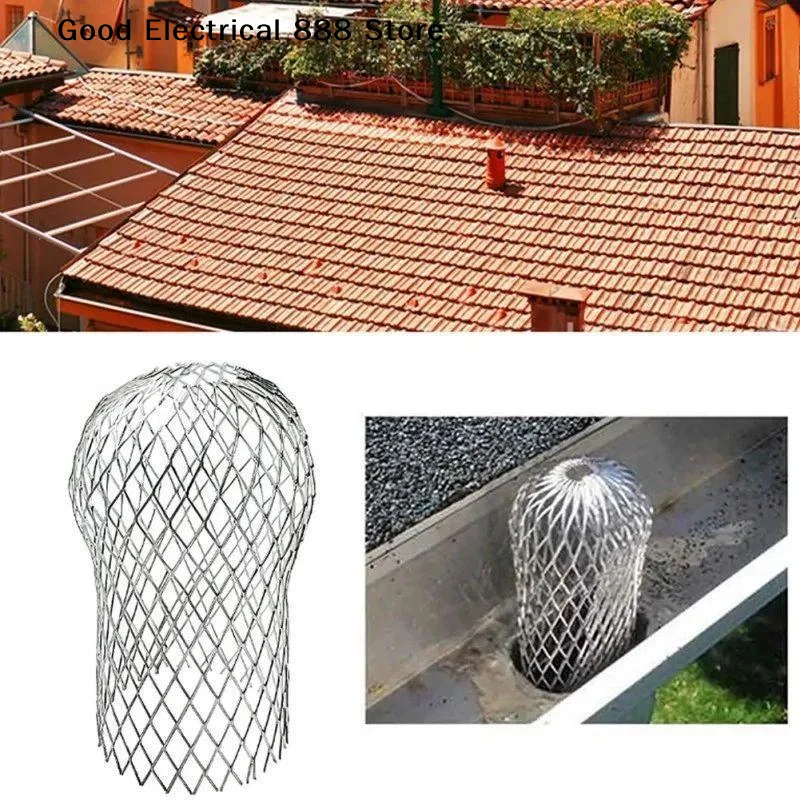 【GE】Aluminum Alloy Drain Pipe Mesh Filter Anti-Clogging Leaf Filter For Round Square Pipes Prevents Clogging From Leaves