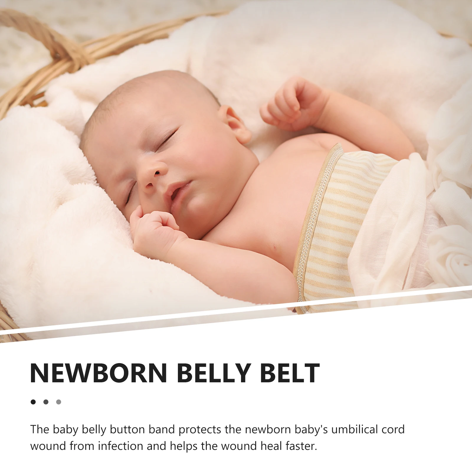 

3pcs Cotton Newborn Belly Button Protector Soft Adjustable Infant Belly Cover Anti-Cold Band For Supplies