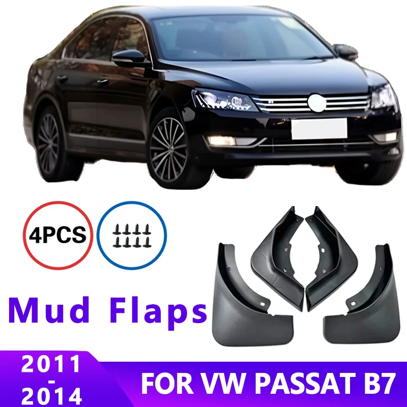 

Mud Flaps Fit for Volkswagen Passat B6 B7 B8 2011-2014 2012 Mudguards Tire Fenders Splash Proof Accessories Wheel Guards 4ps