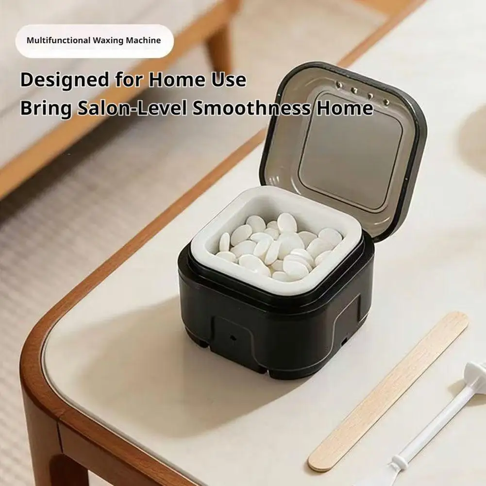 Mini Hair Removal Wax Warmer Kit Silicone Bowl Wax Warmer Nose Ear Hair Removal Waxing Kit Wax Bean Wax Heating Melting Pot
