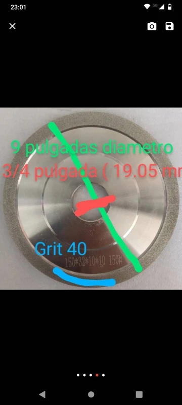 Customized Grinding Wheel 9 Inch Outer diameter  9mm Thickness  3/4 inch Inner Hole