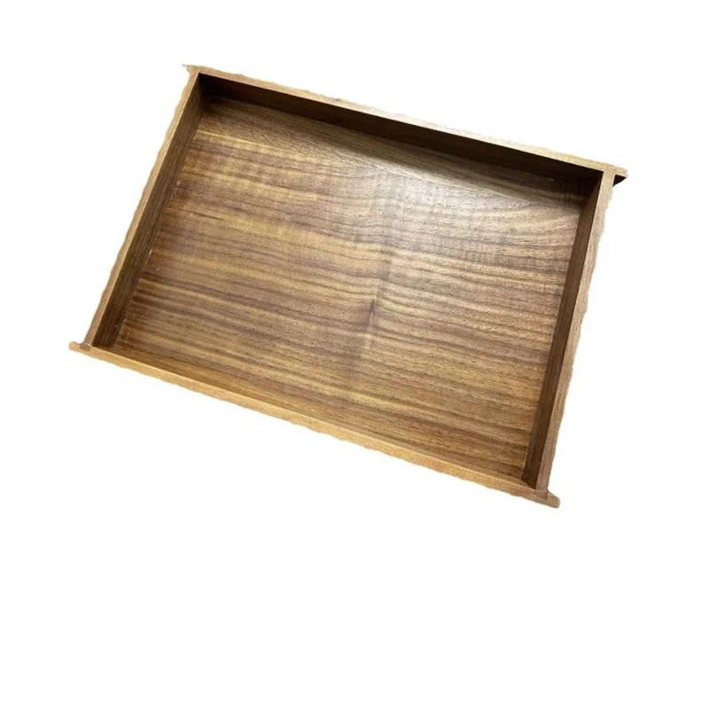 

Wholesale Retro Style Walnut Storage Tray Solid Wood Tray