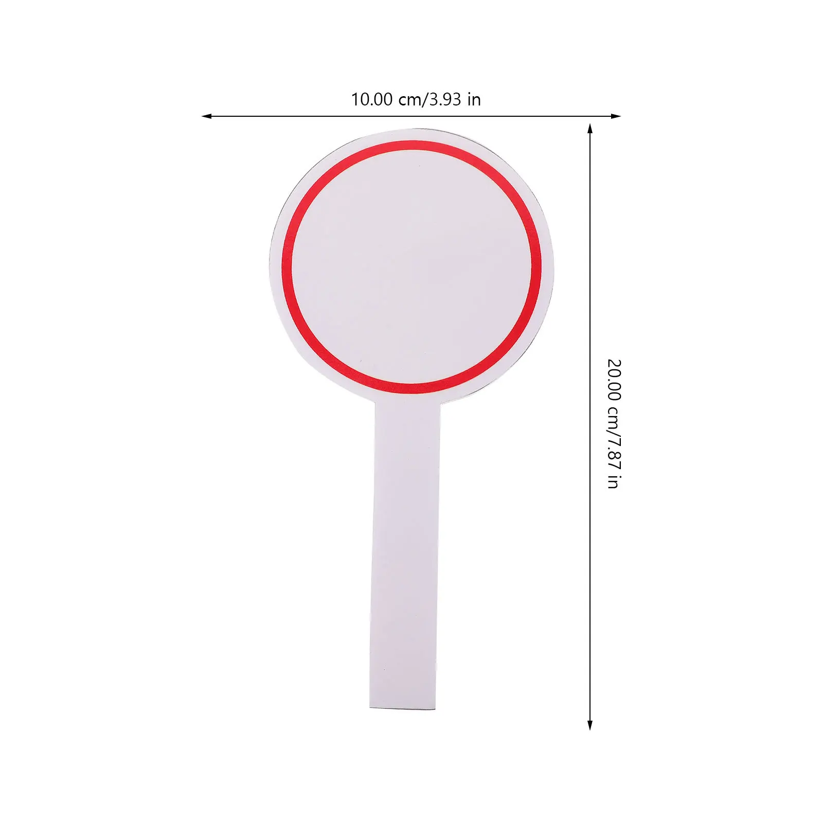 

6Pcs Handheld Whiteboard Foam Scoreboard Dry Erase Paddles Single Sided Scoring Board for Games Voting Dry Erase Paddles
