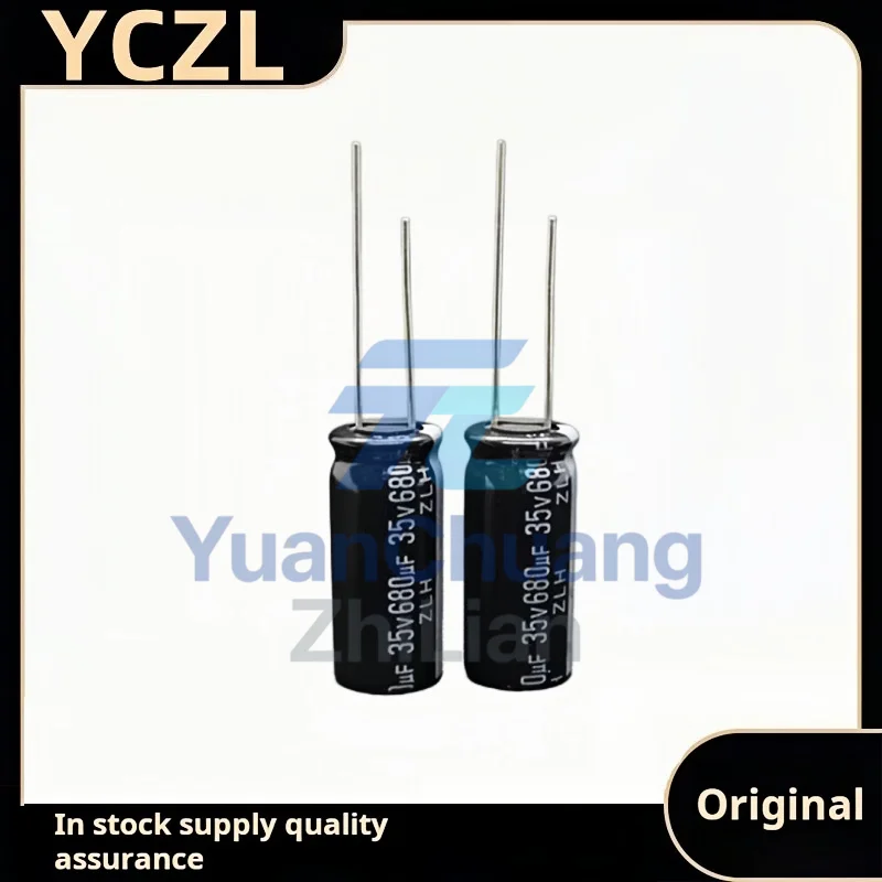 10PCS new genuine 35v680uF imported electrolytic capacitor ZLH 10*23mm