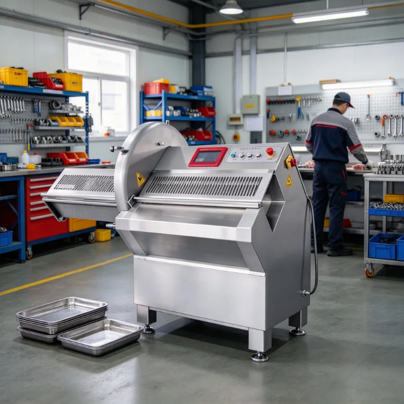 Automatic  Thin Slicer Beef  Lamb Rib Portion Cutter Pork Belly Bacon Frozen Meat Cheese Frozen Beef Machine