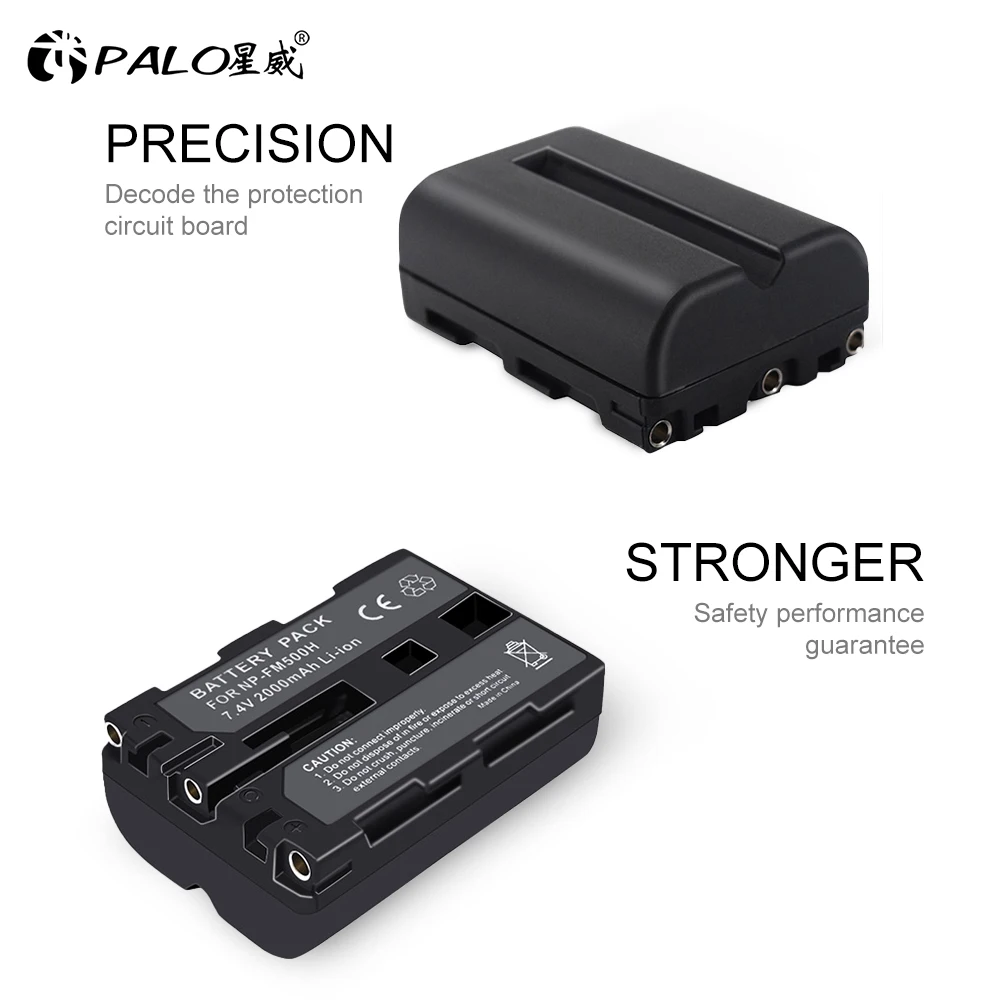 PALO NP-FM500H NP FM500H NPFM500H Camera Battery for Sony A57 A65 A77 A450 A560 A580 A900 A58 A99 A550 A200 A300 A350 A700 F717