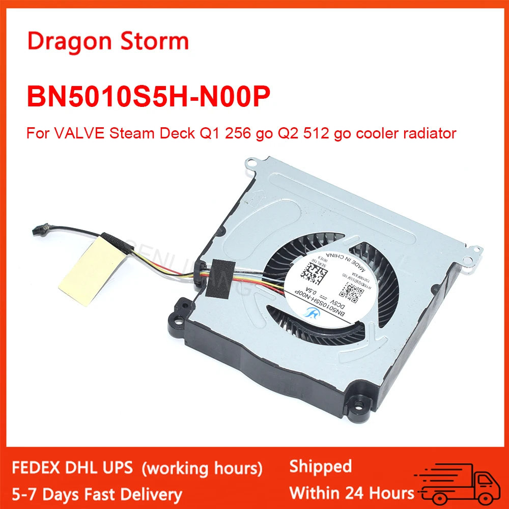 

New Laptop CPU Cooling Fan For VALVE Steam Deck Q1 256 go Q2 512 go 4Pin DC5V 0.5A BSB0505LA-00 BN5010S5H-N00P