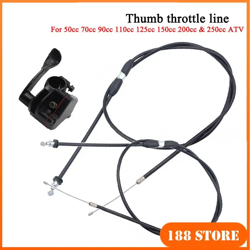 For Motorcycle ATV Four-Wheel ATV Accessories 50-250cc Thumb Oiler Throttle Cable Handle 22mm Throttle Lever Thumb Controller