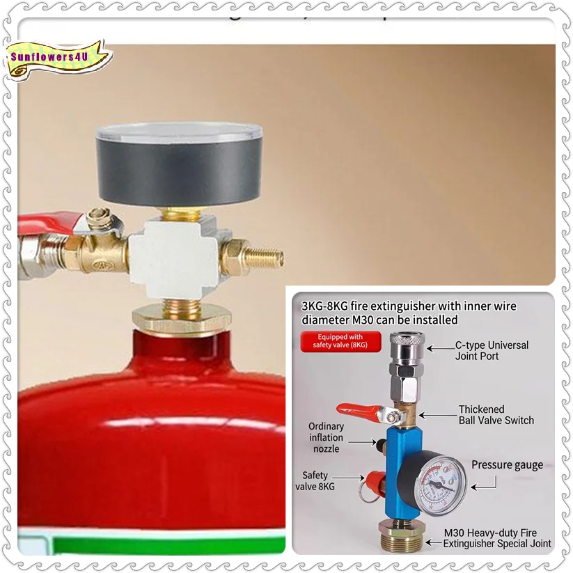 Fire Extinguisher Small - Ombouwset voor luchtpompdrukadapter voor kleine tanks