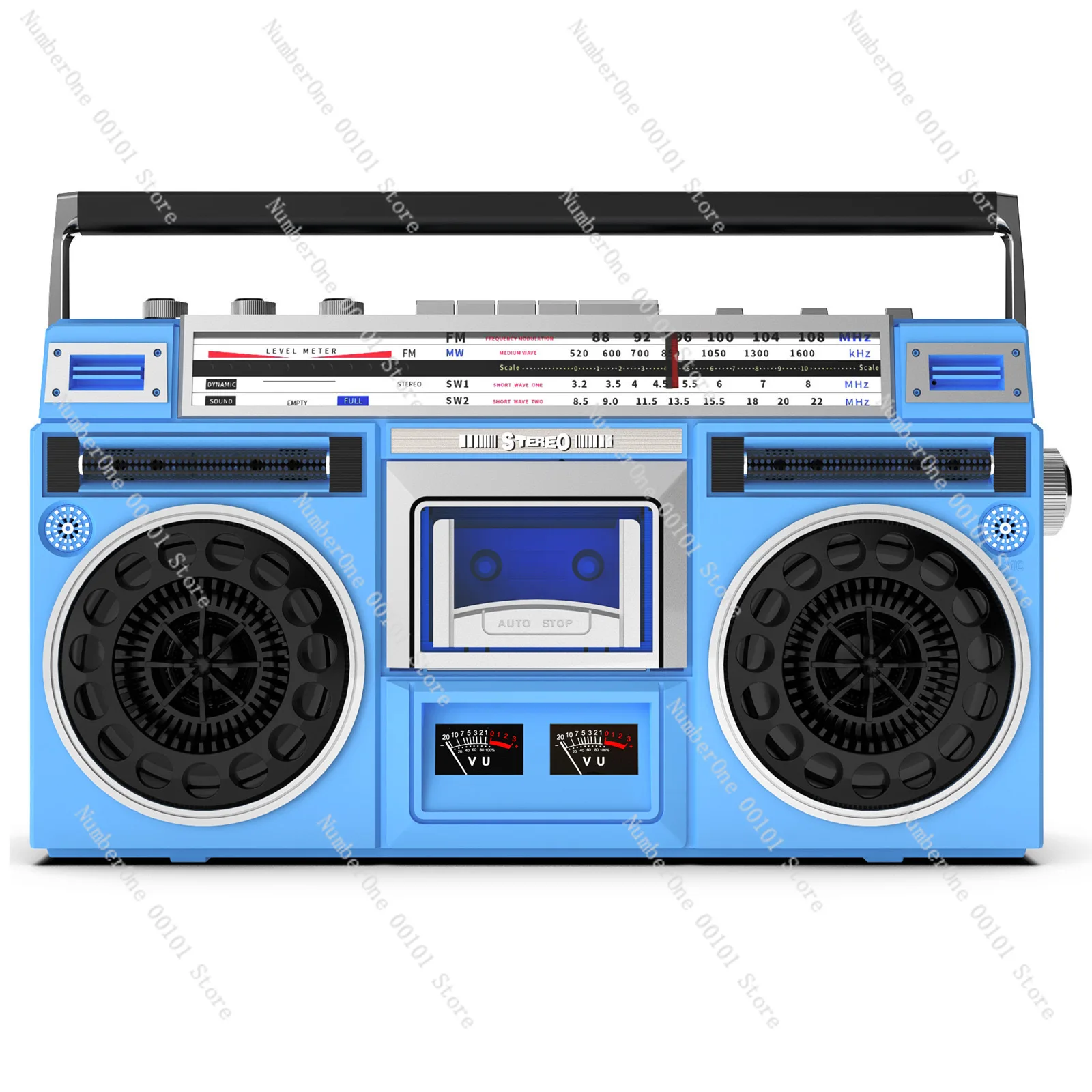 Retro tape drive nostalgic stereo recorder FM Bluetooth audio FM full band outdoor
