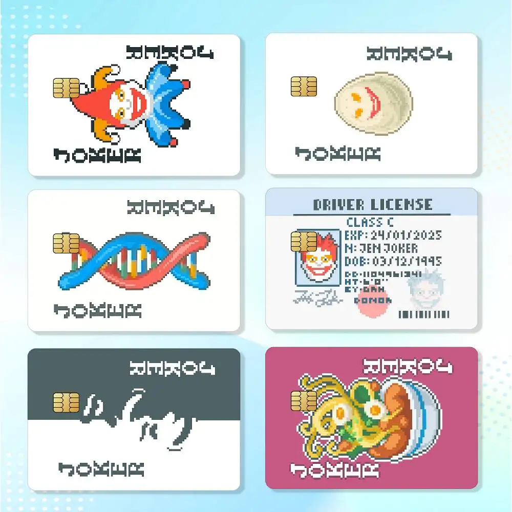 Game B-Balatro Joker Cards Matte Card Stickers For Credit Cards Debit Cards And Transit Cards 4Pcs