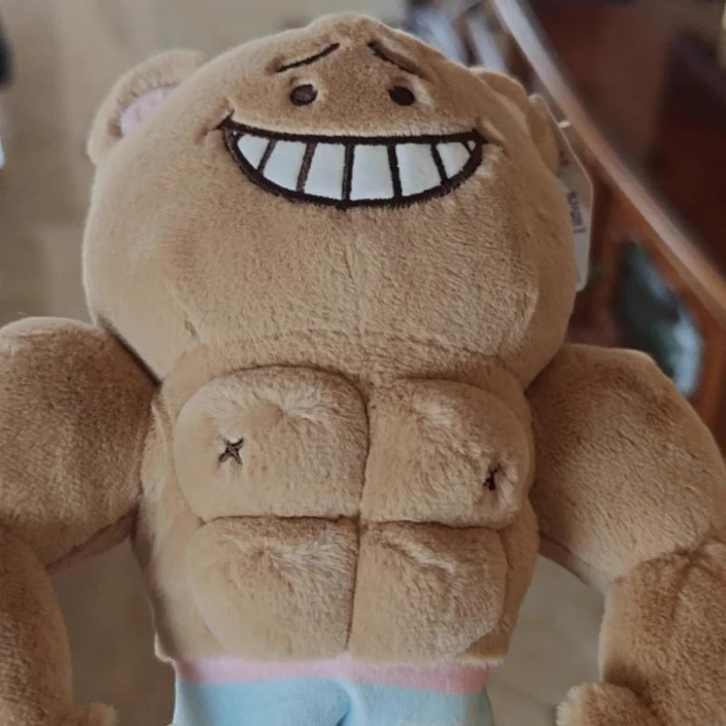 Nowy Oryginalny 24cm Miś Potdemiel Boyfriend z Mięśniami Brzucha Pluszowa Lalka Zabawka Ozdoba Śmieszny Prezent Urodzinowy dla Dzieci Dziewczynki