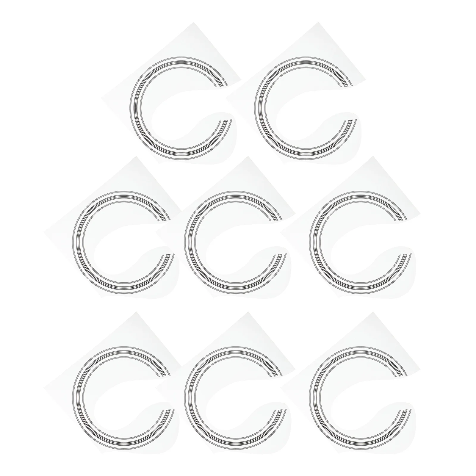 

8pcs Guitar Sound Hole Rosette Pvc Inlay Sticker For Acoustic Classical Guitar Decor Repair Wooden Decal Accessory