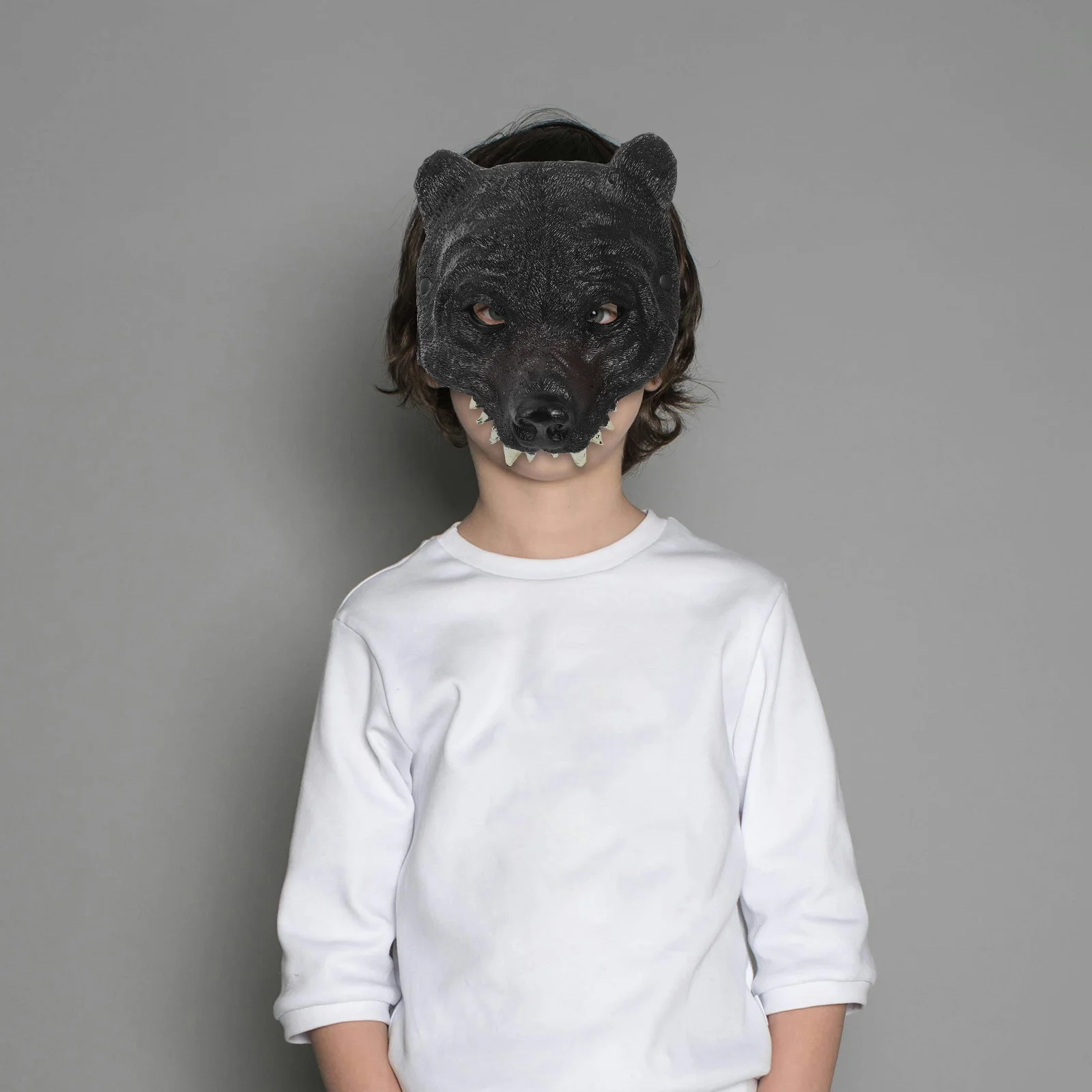 Bear Soft Lightweight Animal Face Mask For Halloween Party Cosplay Masquerade Festival Costume Prop For Women Kids Adults