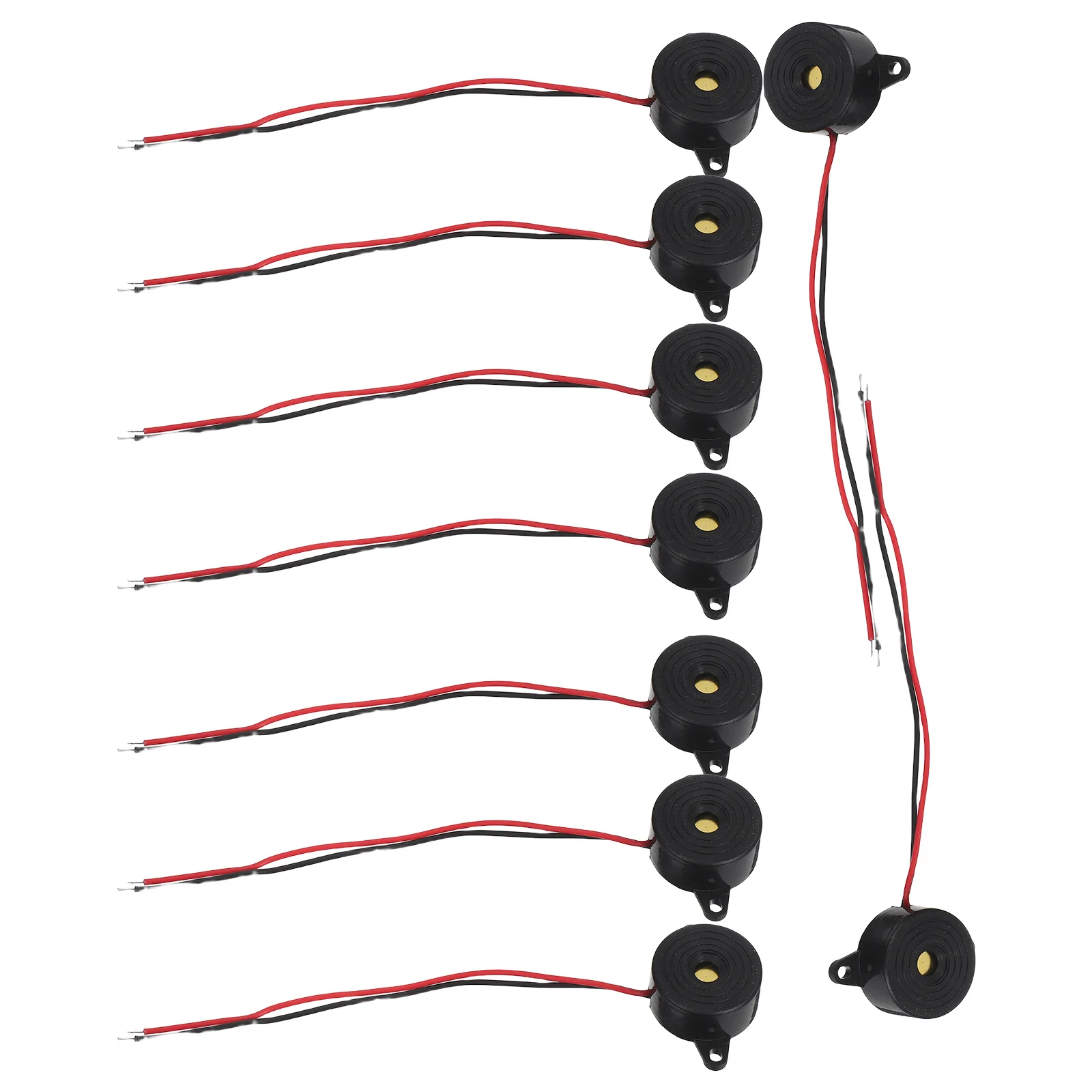 10 Pcs Buzzer Buzzers for Games Alarms Continuous Bells Tone Active Electronic Piezoelectric