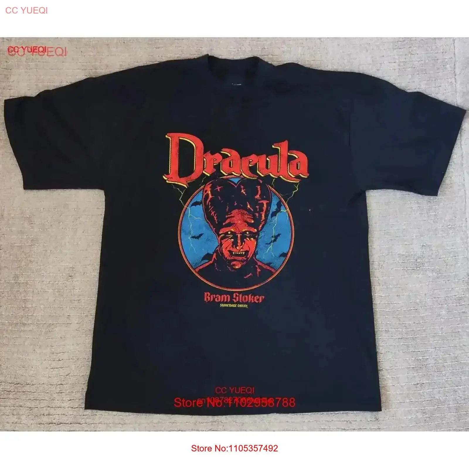 Dracula Bram Stoker Horror T Shirt Full Size S 5XL SE04 vintage Washed Soft Slightly streetwear Breathable Stylish homme