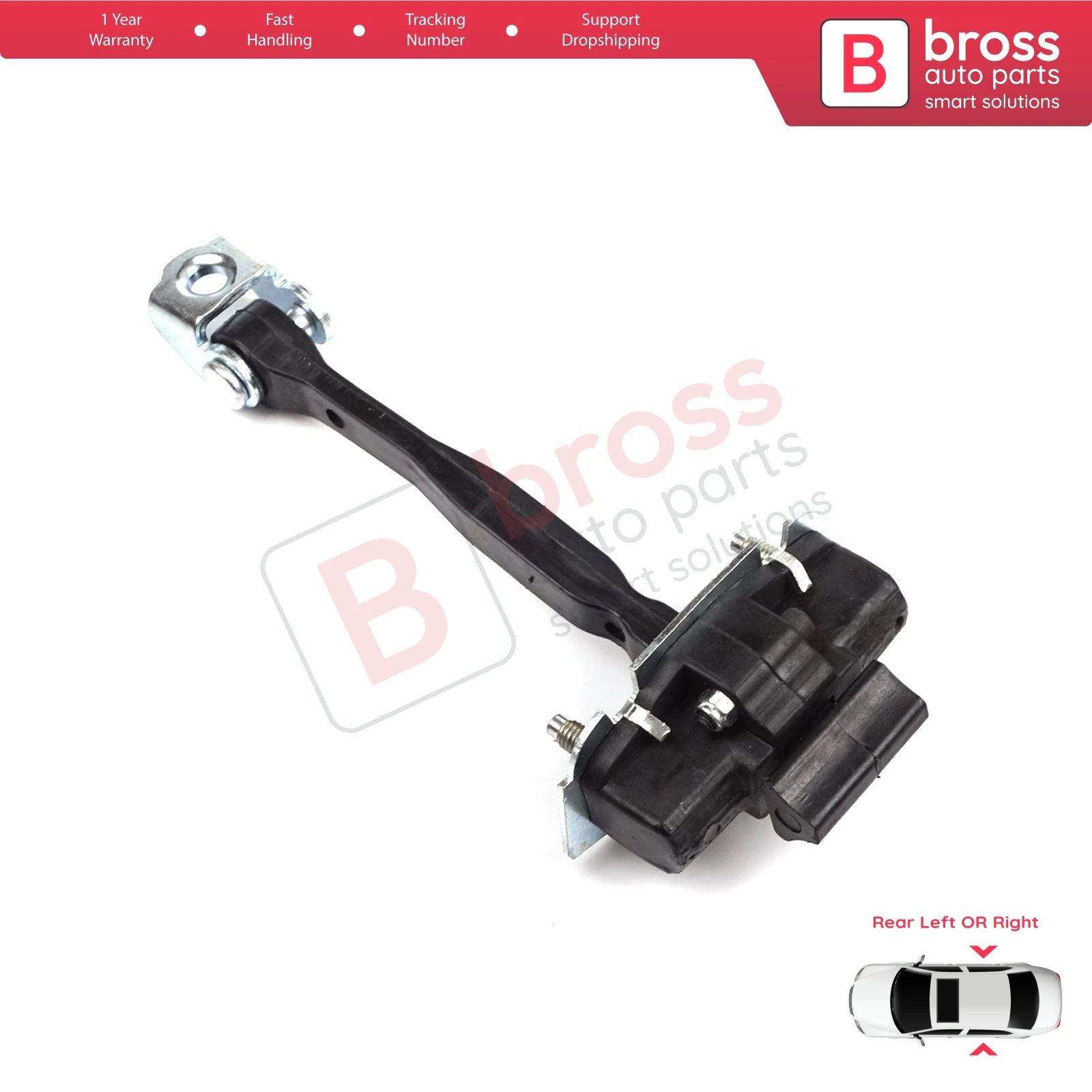 BDP1280 Rear Left or Right Door Catch Hinge Brake Stop Check Strap Limiter for Fiat 500X 334 2014-On 51939944