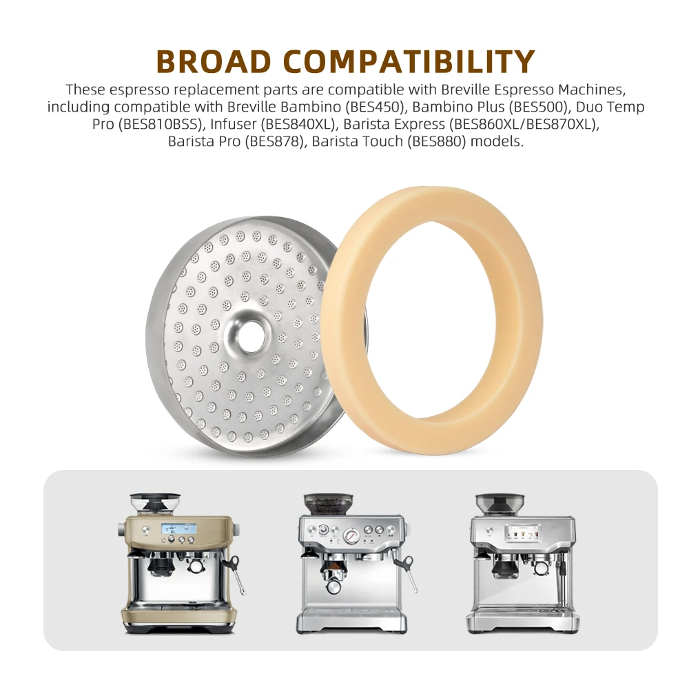 54mm Shower Screen Seal Gasket Compatible with Breville Express Bambino Plus Barista Touch Infuser Models image 3