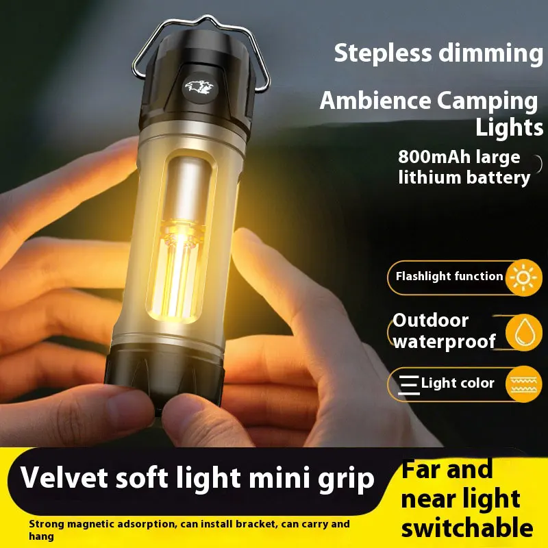 Outdoor LED camping light Super Long Battery Life LED Camping Multifunctional RechargeableHiking Atmosphere Lamp Flashlight